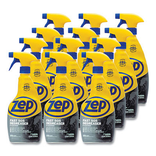 Zep Commercial Fast 505 Cleaner and Degreaser, 32 oz Spray Bottle, 12/Carton (ZU50532CT)