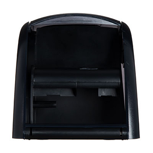 San Jamar Duett Standard Bath Tissue Dispenser, Oceans, 7.5 x 7 x 12.75, Transparent Black Pearl (R3590TBK)