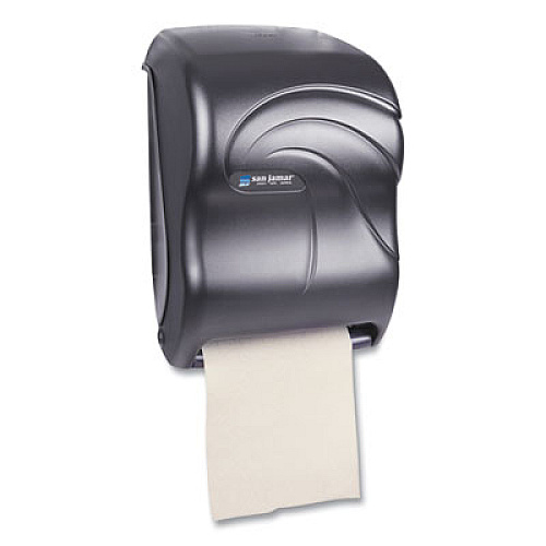 San Jamar Oceans Tear-N-Dry Electronic Touchless Roll Towel Dispenser, 11.75 x 9 x 15.5, Black Pearl (T1390TBK)