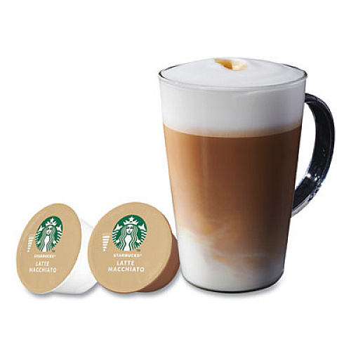 NESCAF Dolce Gusto Starbucks Coffee Capsules, Latte Macchiato, 36/Carton (94142)