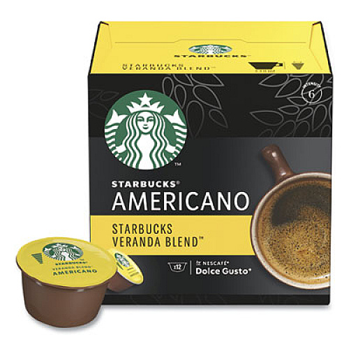 NESCAF Dolce Gusto Starbucks Coffee Capsules, Veranda Blend, 12/Box (94245BX)