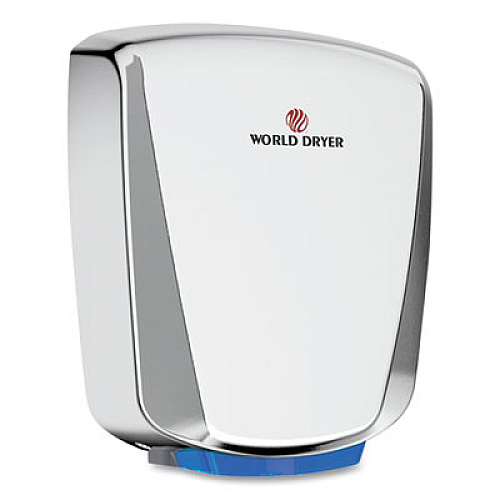WORLD DRYER VERDEdri Hand Dryer, 120 V, 3.9 x 12.25 x 14.5, Polished Stainless Steel (Q972A2)