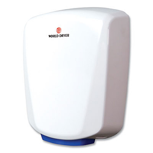 WORLD DRYER VERDEdri Hand Dryer, 120 V, 3.9 x 12.25 x 14.5, White (Q974A2)