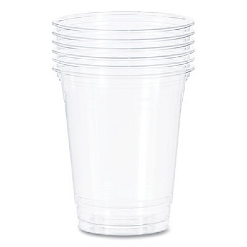 SOLO Ultra Clear PET Cups, Tall, 10 oz, Plastic, 50/Bag, 20 Bags/Carton (TP10DCT)