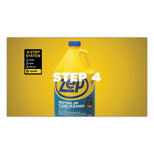 Zep Commercial Neutral Floor Cleaner, Fresh Scent, 1 gal Bottle (ZUNEUT128EA)