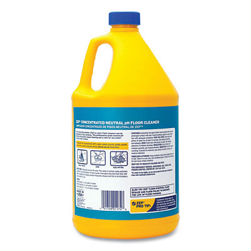 Zep Commercial Neutral Floor Cleaner, Fresh Scent, 1 gal, 4/Carton (ZUNEUT128CT)
