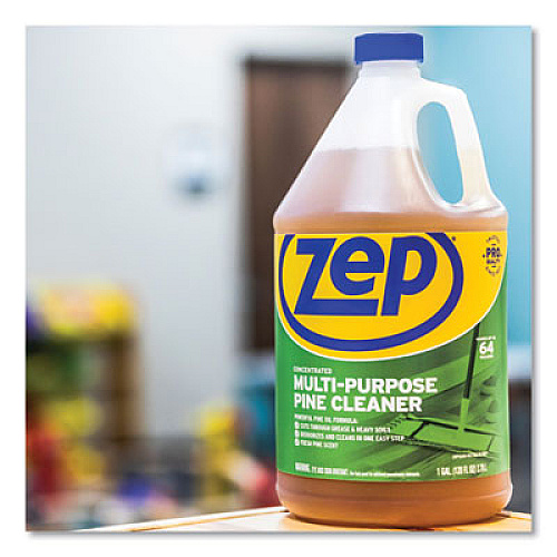 Zep Commercial Pine Multi-Purpose Cleaner, Pine Scent, 1 gal, 4/Carton (ZUMPP128CT)