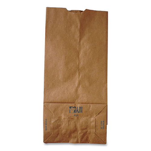Ross & Wallace Paper Products Grocery Paper Bags, 6# Size, 35# Basis Weight, 5.88" x 3.63" x 11", Kraft, 500/Bundle (GK6500)
