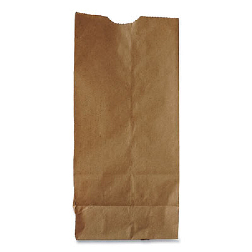 Ross & Wallace Paper Products Grocery Paper Bags, 6# Size, 35# Basis Weight, 5.88" x 3.63" x 11", Kraft, 500/Bundle (GK6500)