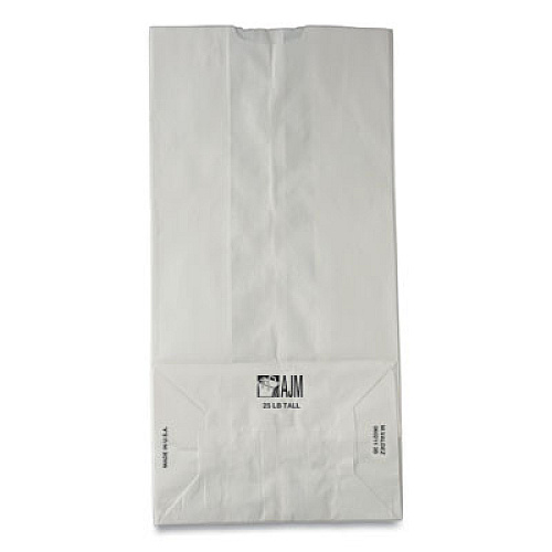 Ross & Wallace Paper Products Grocery Paper Bags, 2# Size, 30# Basis Weight, 4.13" x 2.63" x 7.88", White, 500/Bundle (GW2500)