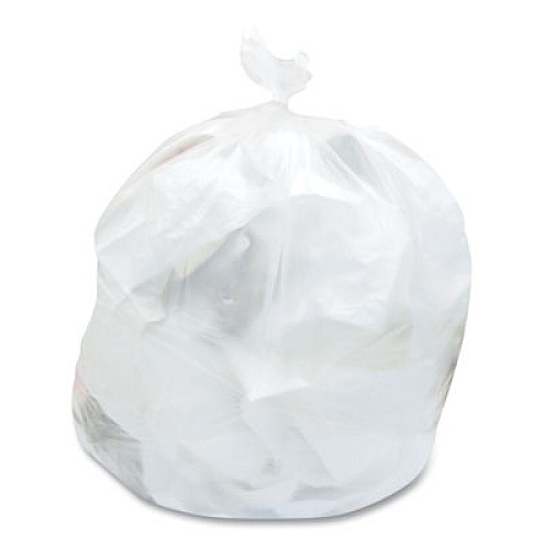 Coastwide Professional High-Density Can Liners, 30 gal, 0.31 mil, 30" x 37", Clear, 25 Bags/Roll, 20 Rolls/Carton (1483190)