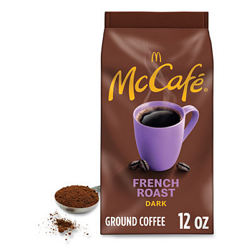 McCafe Ground Coffee, French Roast, 12 oz Bag (5532EA)