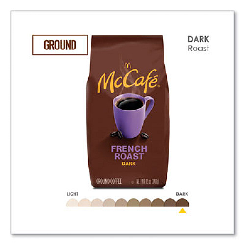 McCafe Ground Coffee, French Roast, 12 oz Bag (5532EA)