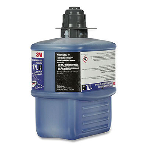 3M Glass Cleaner and Protector Concentrate, 1.9 L Twist N' Fill Bottle, 6/Carton (17LG)