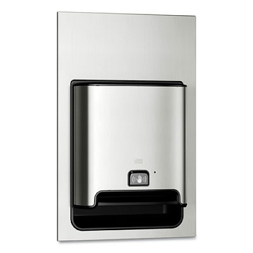 Tork Image Design Matic Hand Towel Roll Dispenser with Intuition Sensor, Recessed, 17.6 x 7.99 x 26.97, Stainless Steel (461222)