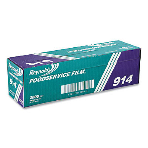 Reynolds Wrap PVC Film Roll with Cutter Box, 18" x 2,000 ft (914)