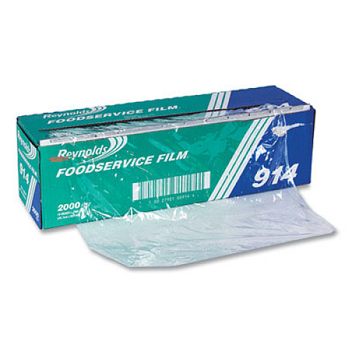 Reynolds Wrap PVC Film Roll with Cutter Box, 18" x 2,000 ft (914)