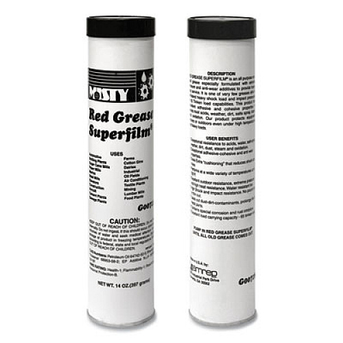 Misty NLGI #2 Red Grease, 14 oz Tube, 48/Carton (1003057)