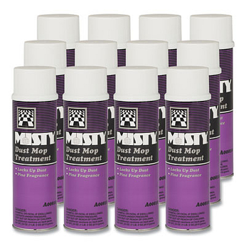 Misty Dust Mop Treatment, Pine, 20 oz Aerosol Spray, 12/Carton (1003402)