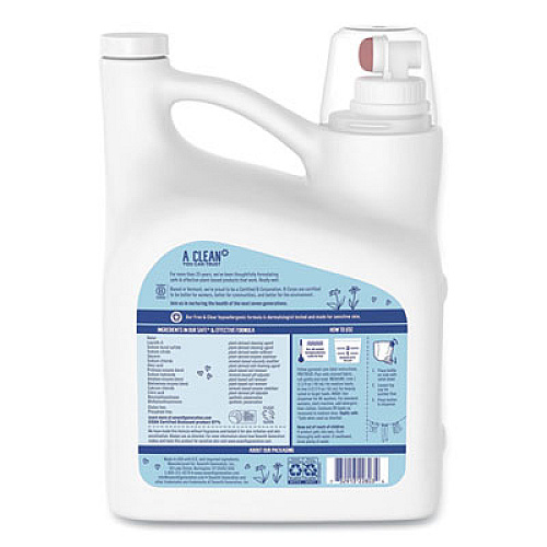 Seventh Generation Natural 2X Concentrate Liquid Laundry Detergent, Free and Clear, 99 loads, 150oz (22803)