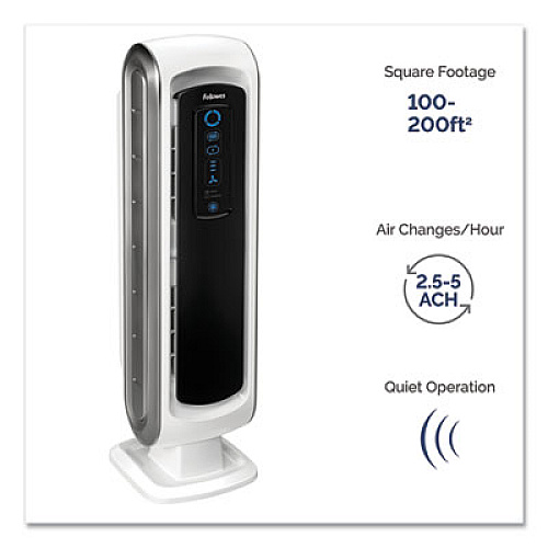 Fellowes AeraMax DX5 Small Room Air Purifier, 200 sq ft Room Capacity, White (9320601)