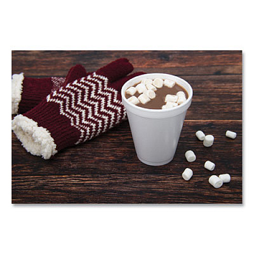 Dart Foam Drink Cups, 12 oz, Squat, White, 1,000/Carton (12J16)