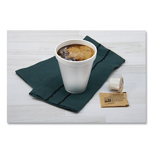 Dart Foam Drink Cups, 12 oz, Squat, White, 1,000/Carton (12J16)