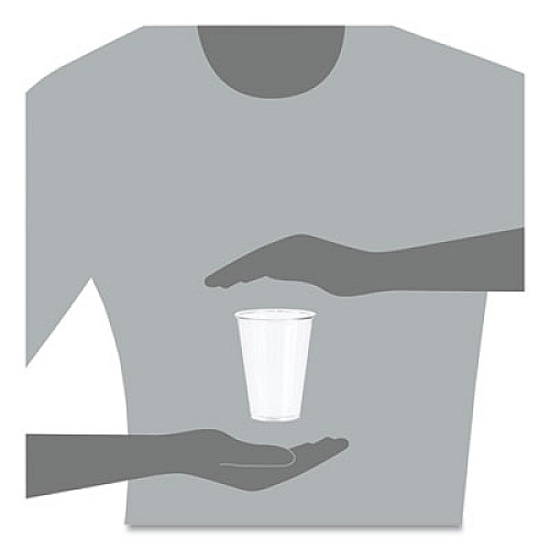 SOLO Ultra Clear PET Cups, Tall, 10 oz, Plastic, 50/Bag, 20 Bags/Carton (TP10DCT)