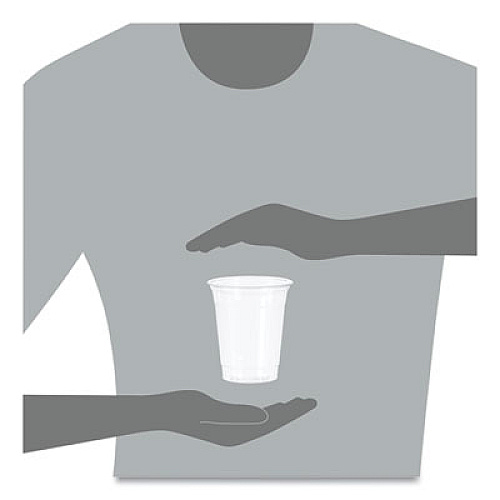 SOLO Ultra Clear PET Cups, Practical Fill, 12 oz to 14 oz, Plastic, 50/Bag, 20 Bags/Carton (TP12CT)