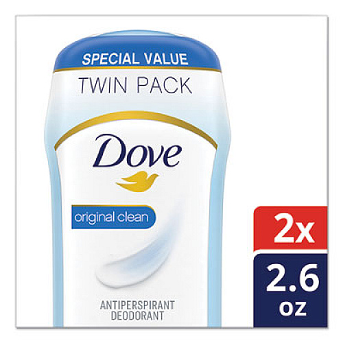 Dove INVISIBLE SOLID ANTIPERSPIRANT DEODORANT, ORIGINAL, 2.6 OZ DEODORANT STICK, 6/CT (51910CT)