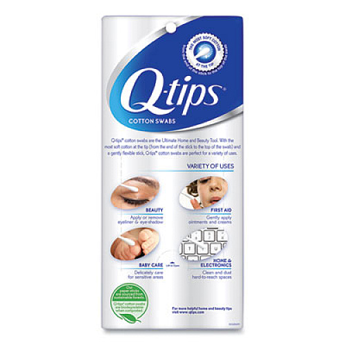 Q-tips Cotton Swabs, 750/Pack (09824PK)