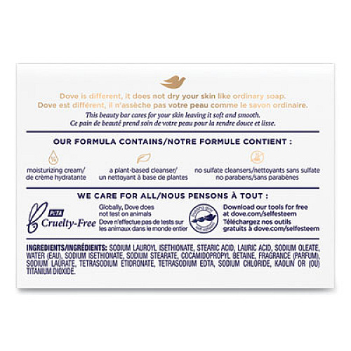 Dove White Beauty Bar, Light Scent, 2.6 oz, 36/Carton (61073CT)