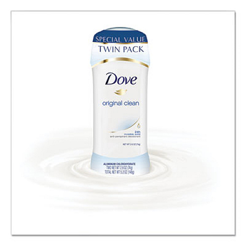 Dove INVISIBLE SOLID ANTIPERSPIRANT DEODORANT, ORIGINAL, 2.6 OZ DEODORANT STICK, 6/CT (51910CT)
