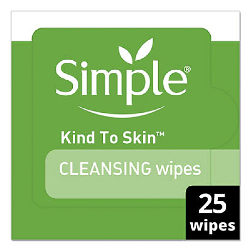 Simple Eye And Skin Care, Facial Wipes, 25/Pack (70005PK)
