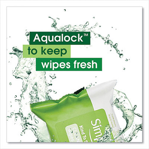 Simple Eye And Skin Care, Facial Wipes, 25/Pack, 6 Packs/Carton (70005CT)