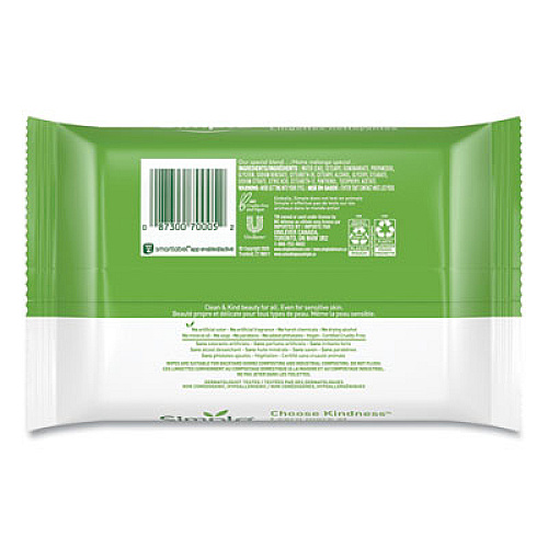 Simple Eye And Skin Care, Facial Wipes, 25/Pack (70005PK)