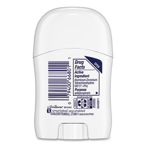 Dove Invisible Solid Antiperspirant Deodorant, Floral Scent, 0.5 oz, 36/Carton (66801CT)