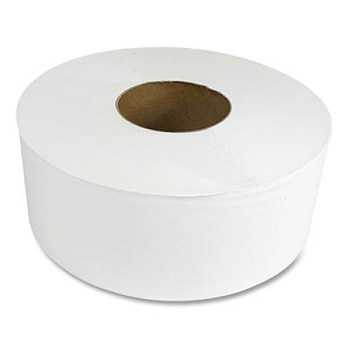 Windsoft JUMBO ROLL BATH TISSUE, SEPTIC SAFE, 1 PLY, WHITE, 3.4" X 2000 FT, 12 ROLLS/CARTON