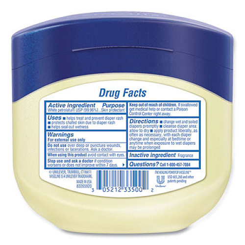 Vaseline Jelly Original, 13 oz Jar, 24/Carton (34500CT)