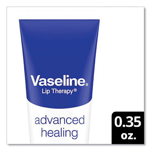 Vaseline Lip Therapy Advanced Lip Balm, Original Flavor, 0.35 oz Tube (75000EA)