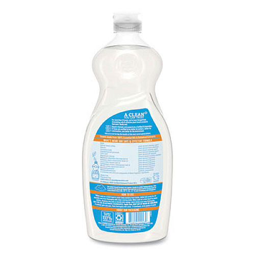 Seventh Generation Natural Dishwashing Liquid, Fresh Lemon and Tea Tree, 22 oz Bottle, 12/Carton (22923)