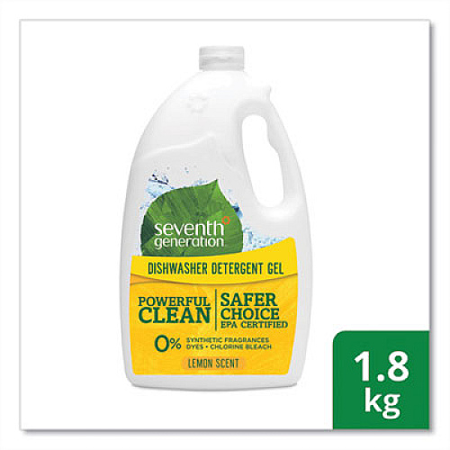 Seventh Generation Natural Automatic Dishwasher Gel, Lemon, Jumbo 70 oz Bottle, 6/Carton (22831CT)