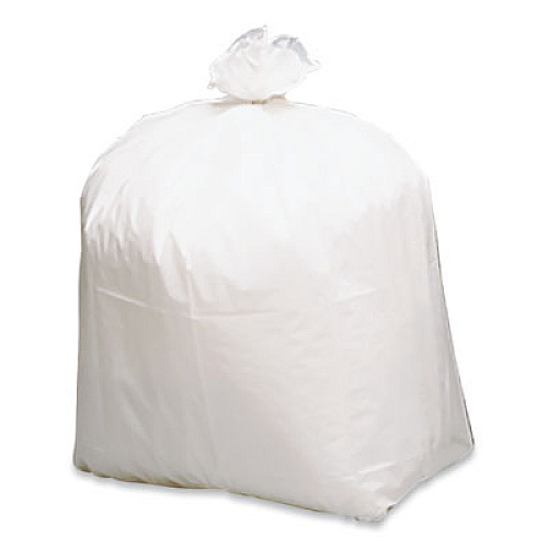 Earthsense Commercial Linear-Low-Density Recycled Tall Kitchen Bags, Open-Face, 13 gal, 24" x 33", White, 15 Bags/Roll, 10 Rolls/Box (RNW1K150V)