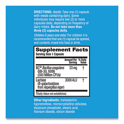Digestive Advantage Probiotic Lactose Defense Capsule, 32 Count (00101DA)