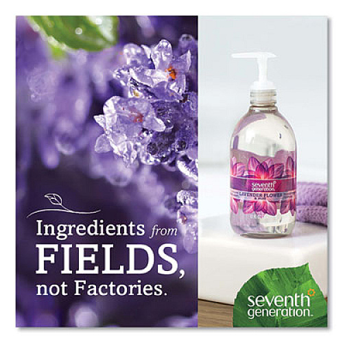 Seventh Generation Natural Hand Wash, Lavender Flower and Mint Scent, 12 oz, 8/Carton (22926CT)