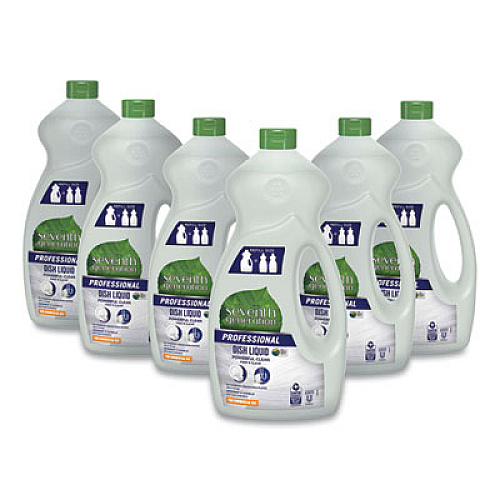 Seventh Generation Professional DISHWASHING LIQUID, FREE AND CLEAR, JUMBO 50 OZ BOTTLE (44719EA)