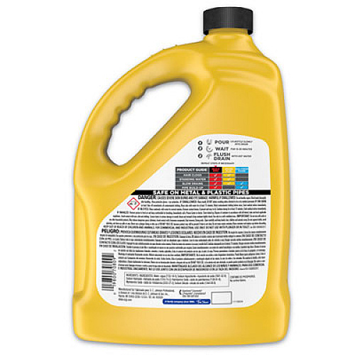Drano Max Gel Clog Remover, Bleach Scent, 128 oz Bottle, 4/Carton (696642)
