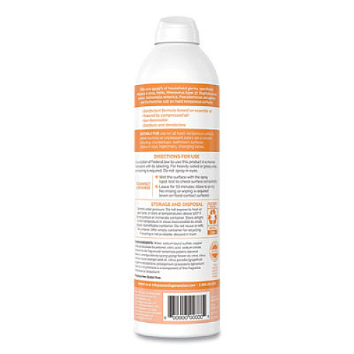 Seventh Generation Disinfectant Sprays, Fresh Citrus/Thyme, 13.9 oz, Spray Bottle (22980EA)