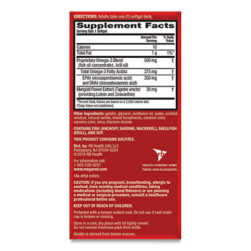 MegaRed Advanced Total Body Refresh Omega, 65 Count (10713)