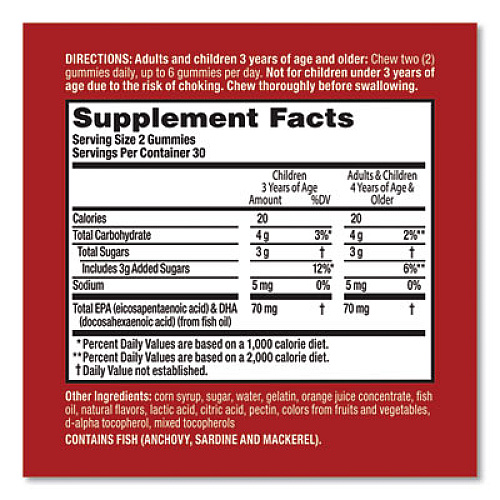 MegaRed 10437 Kids Omega-3 Gummies